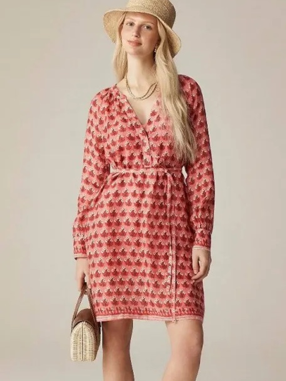 J Crew block printed Cabana mini dress Spring 25 NWT XL
